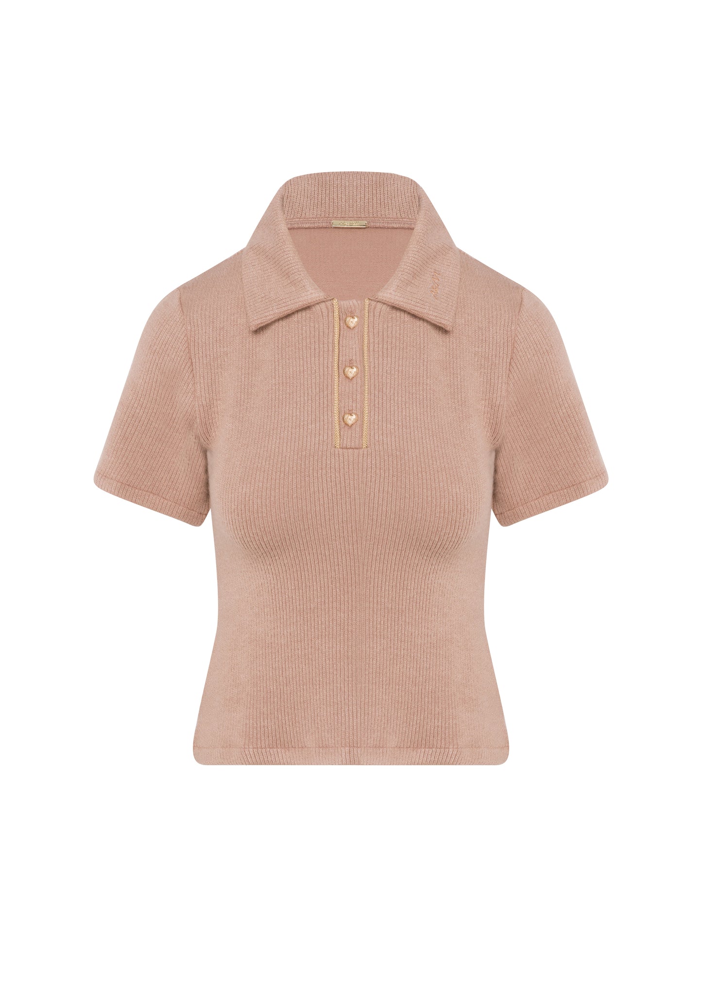 Polo Top Soft Brown
