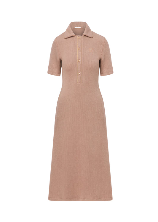 Polo Dress Soft Brown