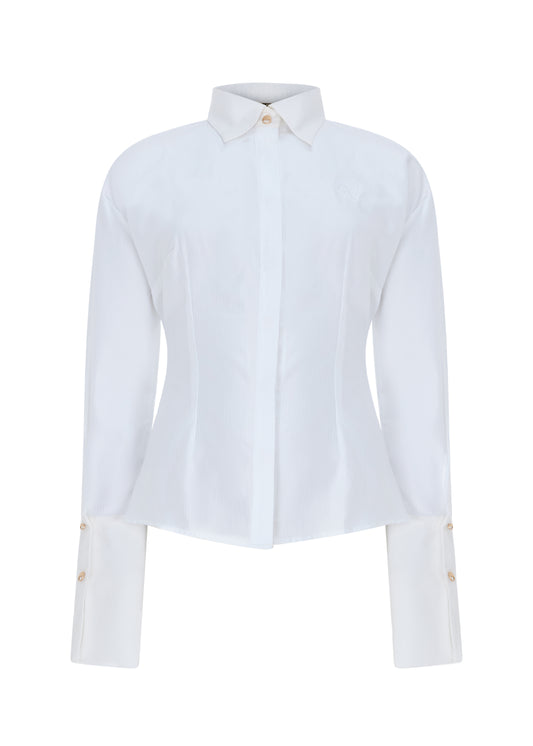 Tailored Cotton Shirt White